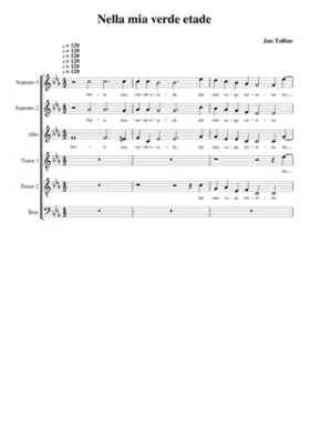Nella mia verde etade