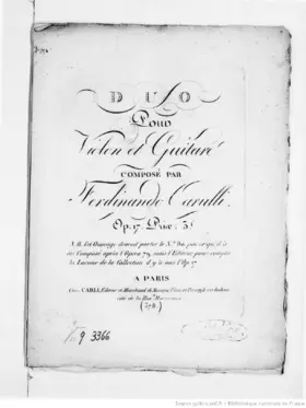 Duo pour Violon et Guitare