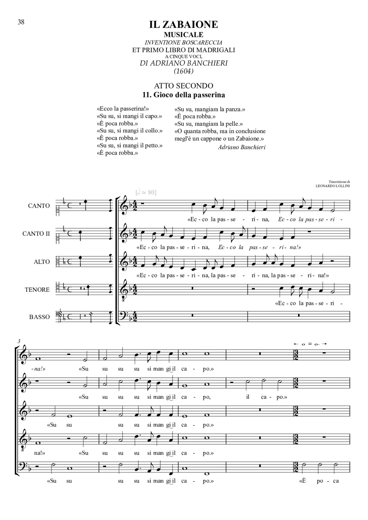 Ecco la passerina - Page 1