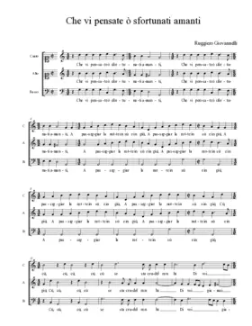 Che vi pensate ò sfortunati amanti