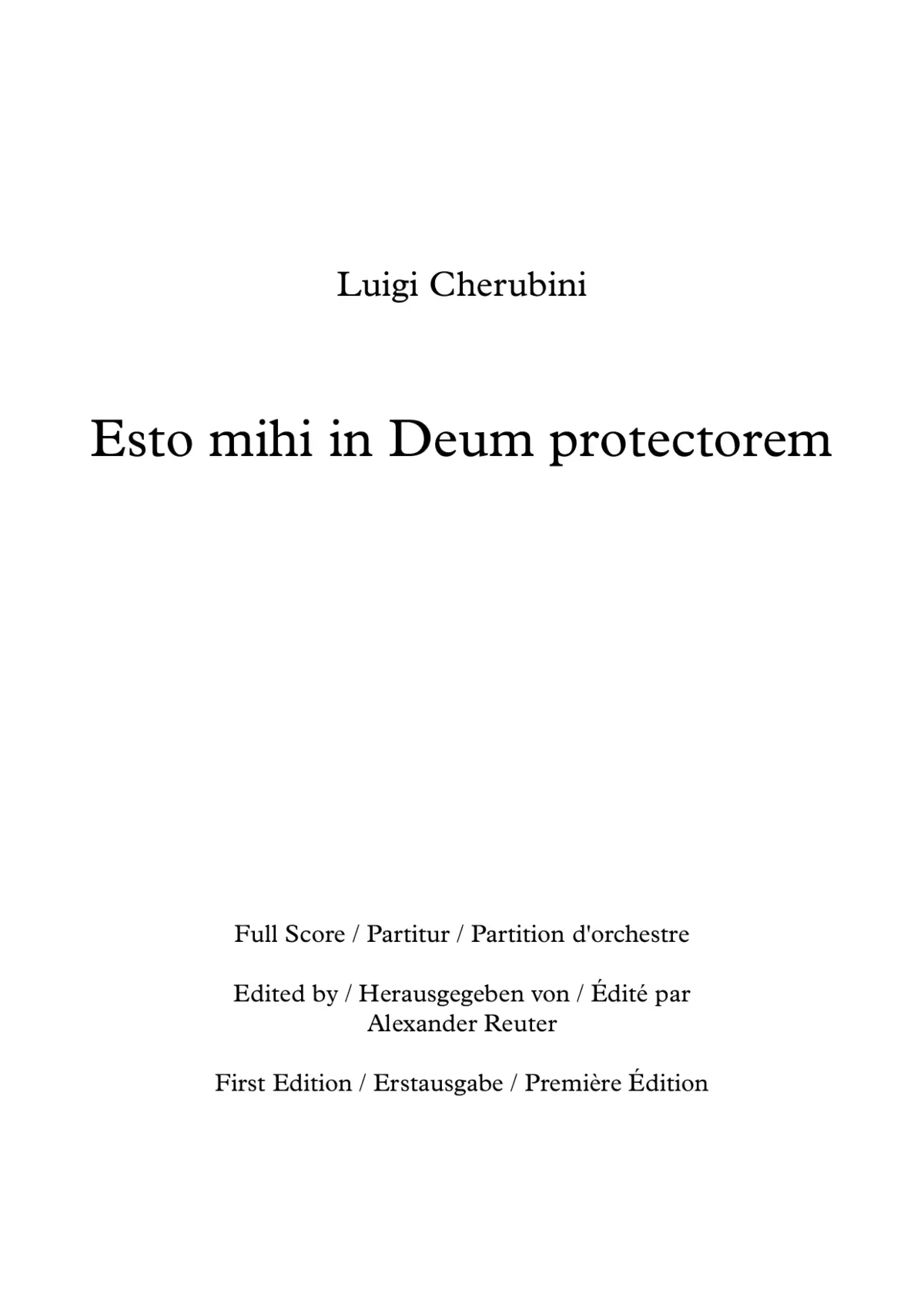 Esto mihi in Deum protectorem - Page 1