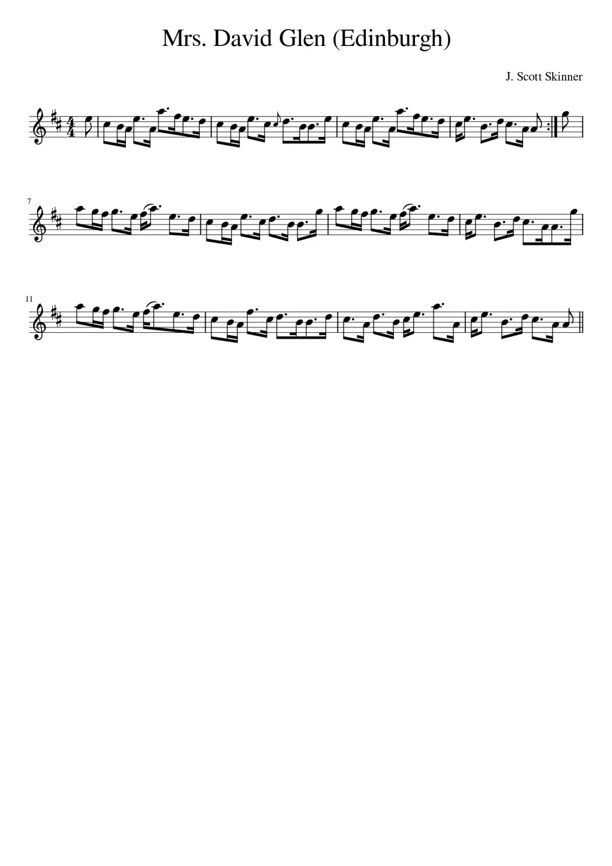 Mrs. David Glen (Edinburgh) - Page 1