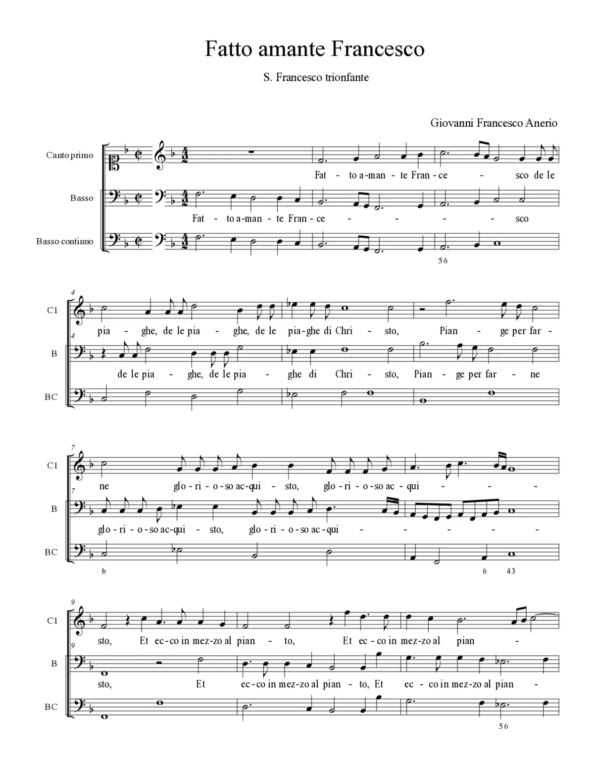Fatto amante Francesco - Page 1