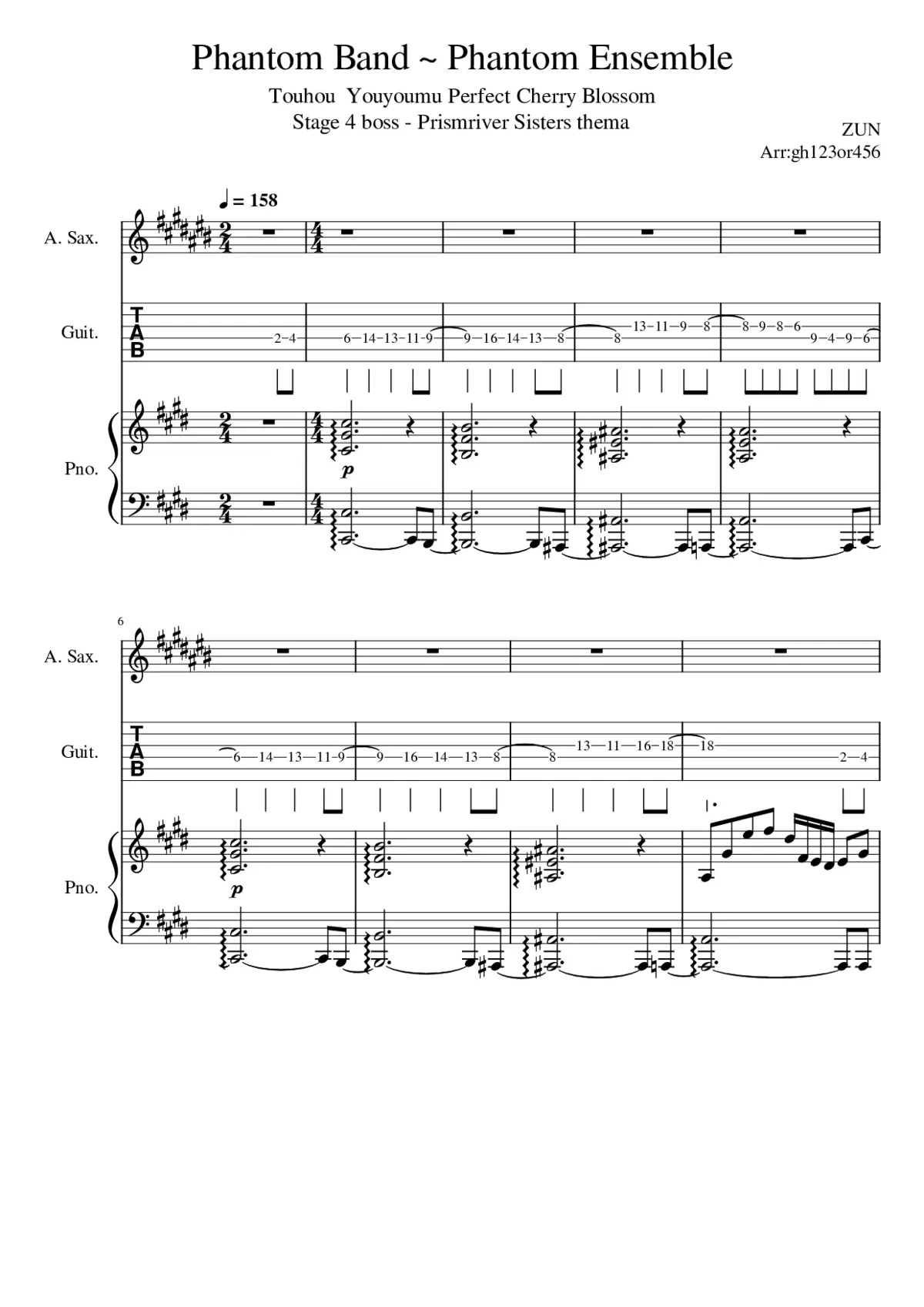 phantom ensemble prismrivers theme - Page 1