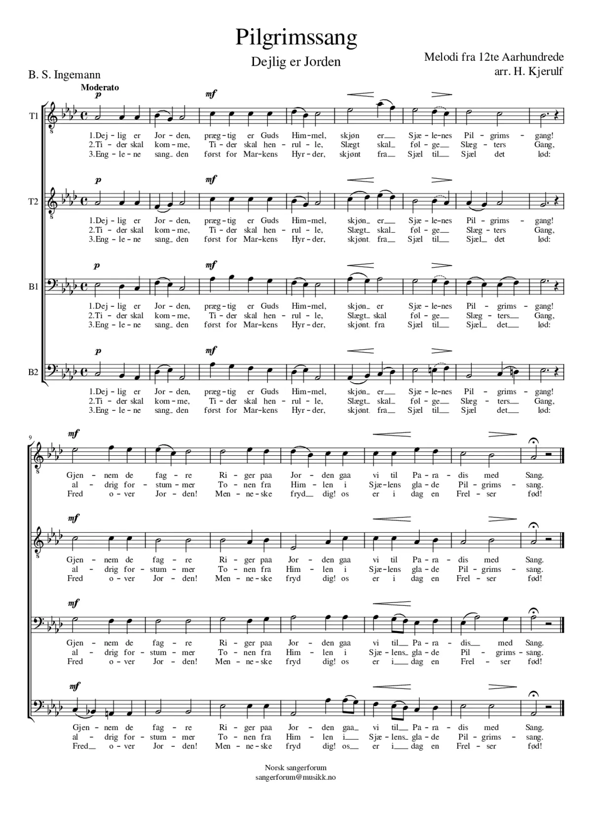 PIlgrimssang (Deilig er jorden) - Page 1