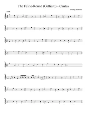The Fairie-Round (Galliard) - Cantus only