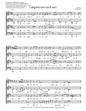 Caligaverunt oculi mei a4