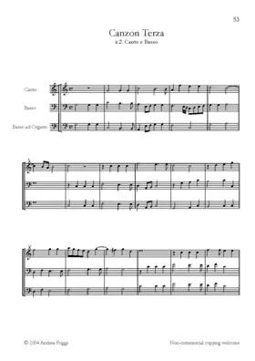 Canzon à canto e basso