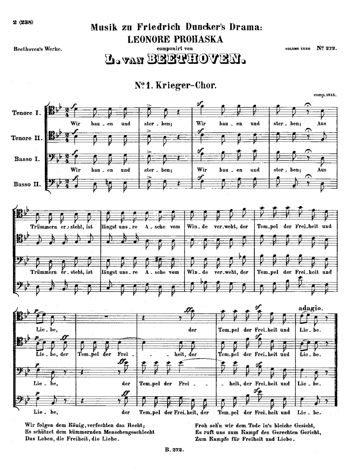 Leonore Prohaska, WoO 96 - Page 1