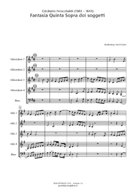 Fantasia Quinta Sopra doi soggetti