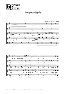 O lux et decus Hispaniae