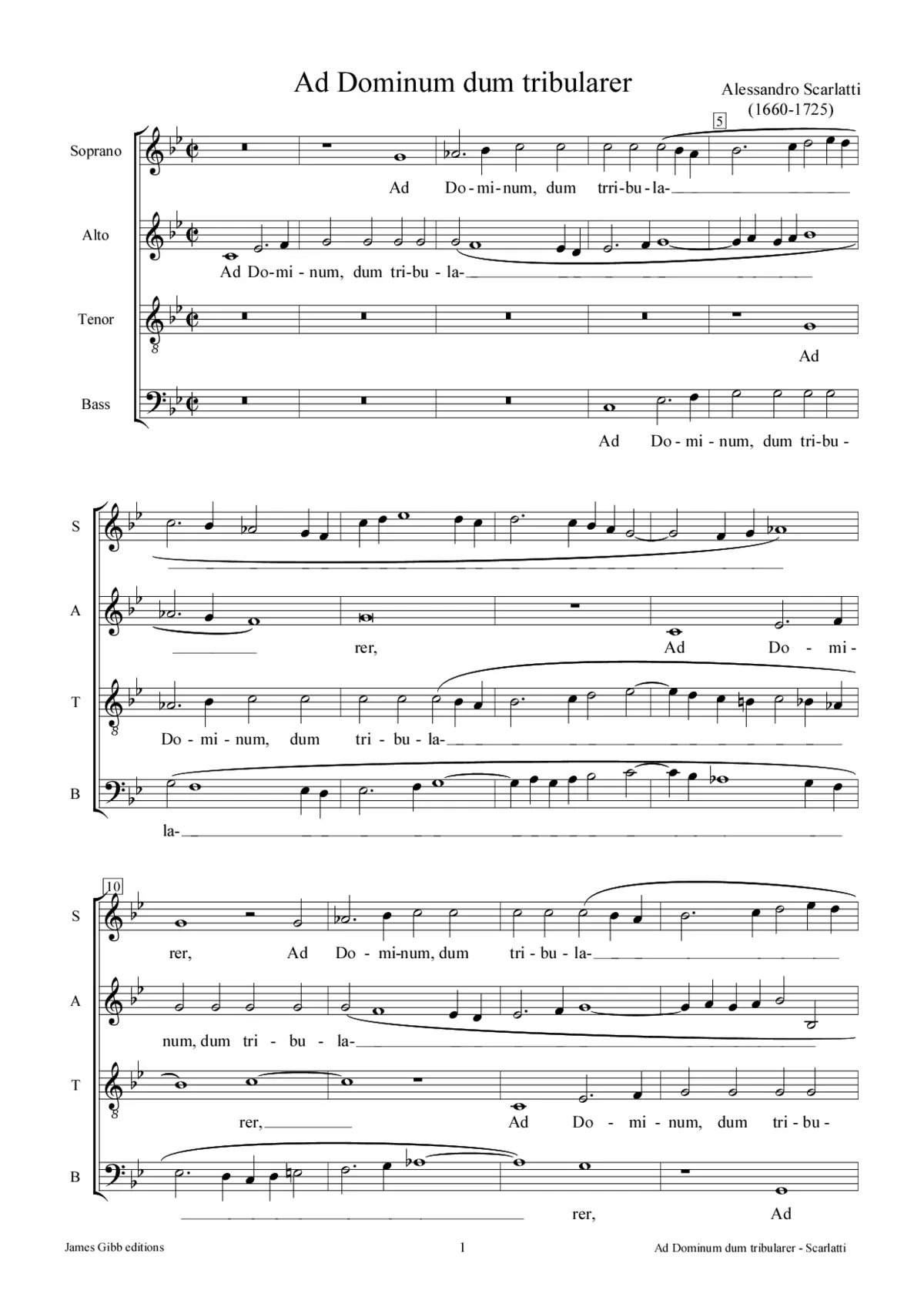 Ad Dominum dum tribularer - Page 1