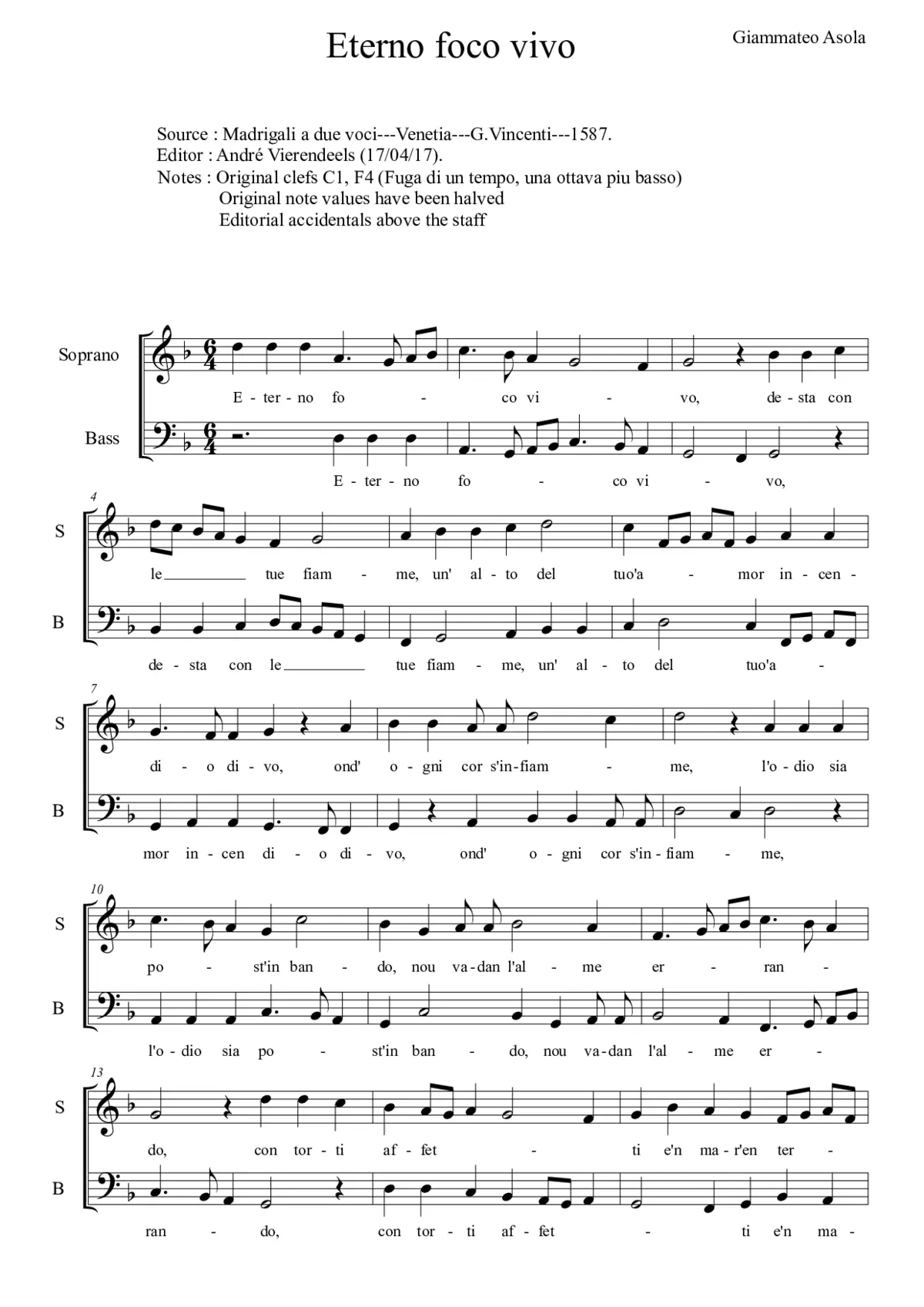Eterno foco vivo - Page 1