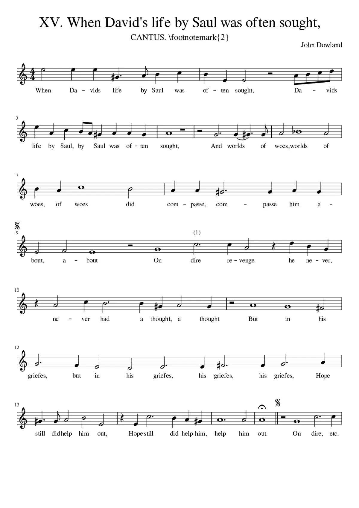 XV. When David's life by Saul was often sought - Page 1