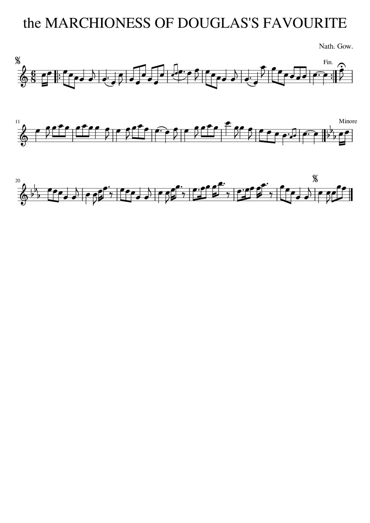 the MARCHIONESS OF DOUGLAS'S FAVOURITE - Page 1