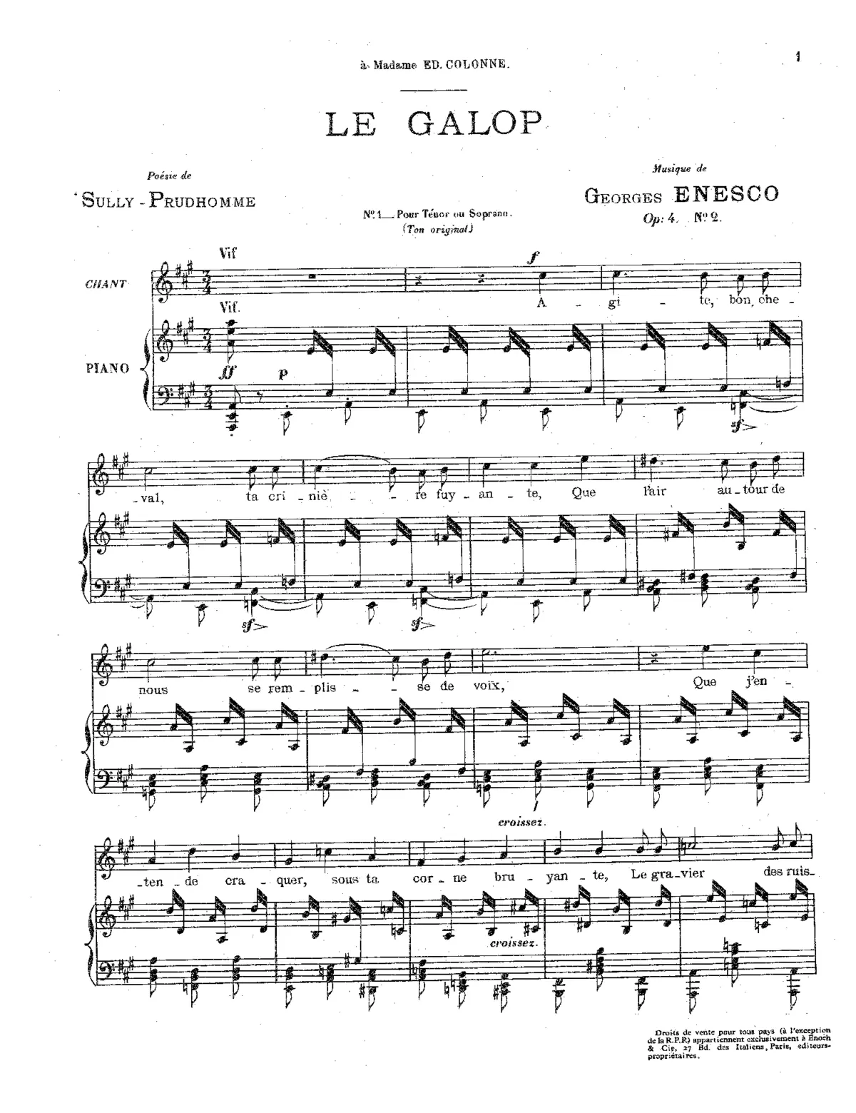 3 Mélodies - Page 1