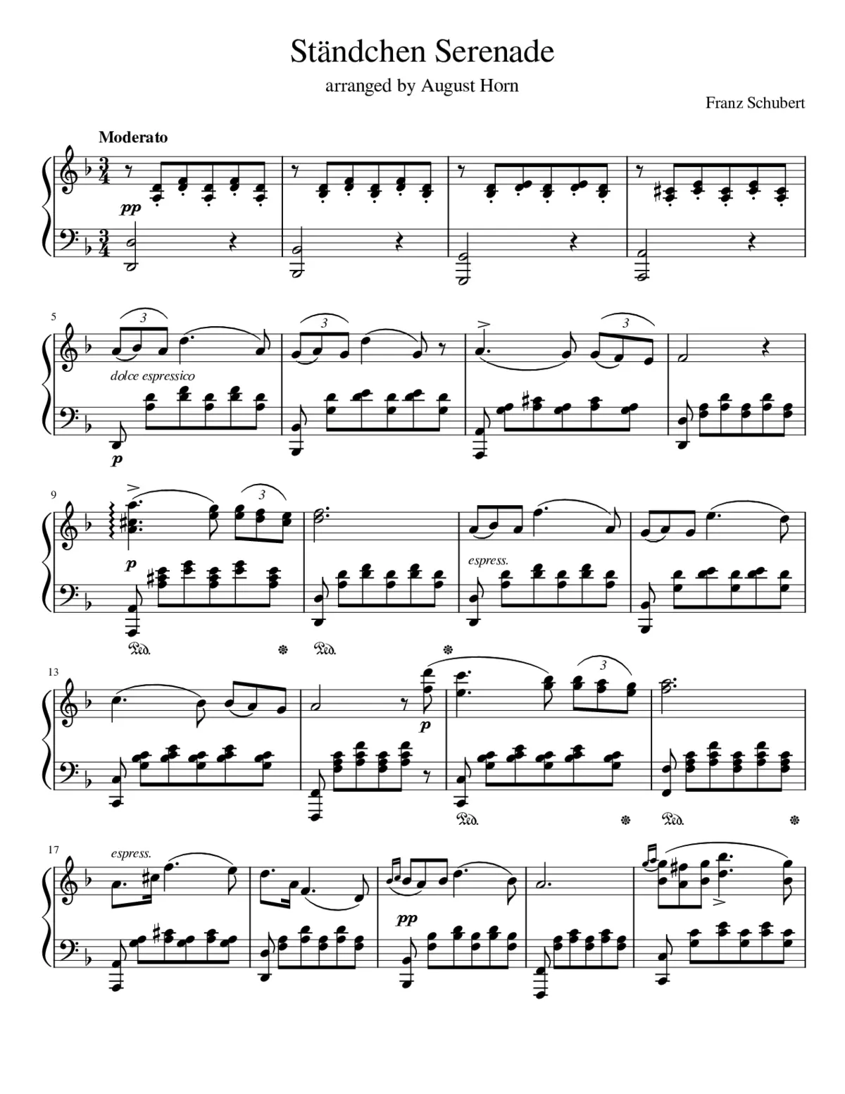 Ständchen D.889 - Page 1