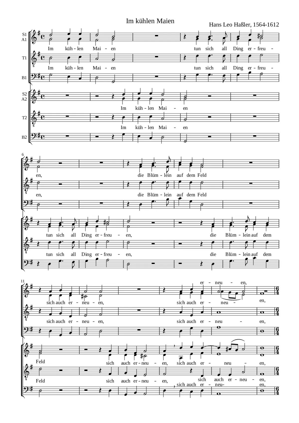 Im külen Mäyen - Page 1