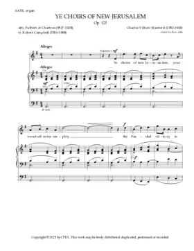 Ye choirs of new Jerusalem