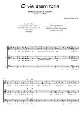 O vis eternitatis