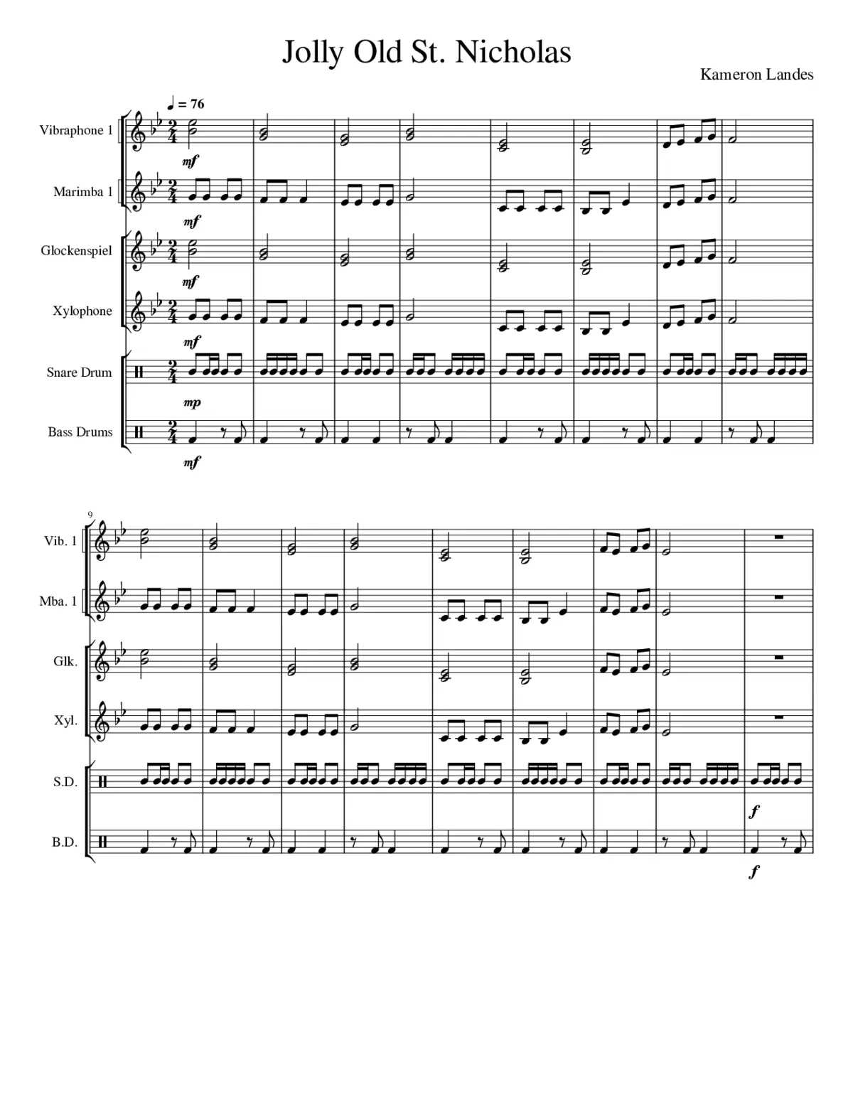 jolly old saint nicholas - Page 1