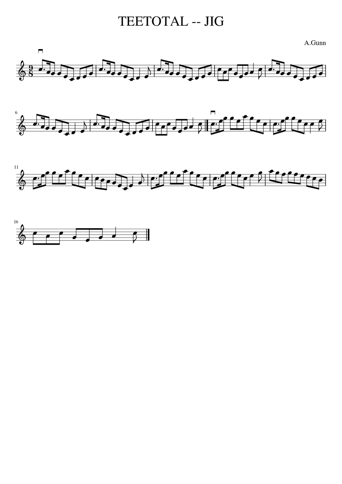 TEETOTAL -- JIG - Page 1