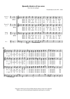 Quando dentro al tuo seno