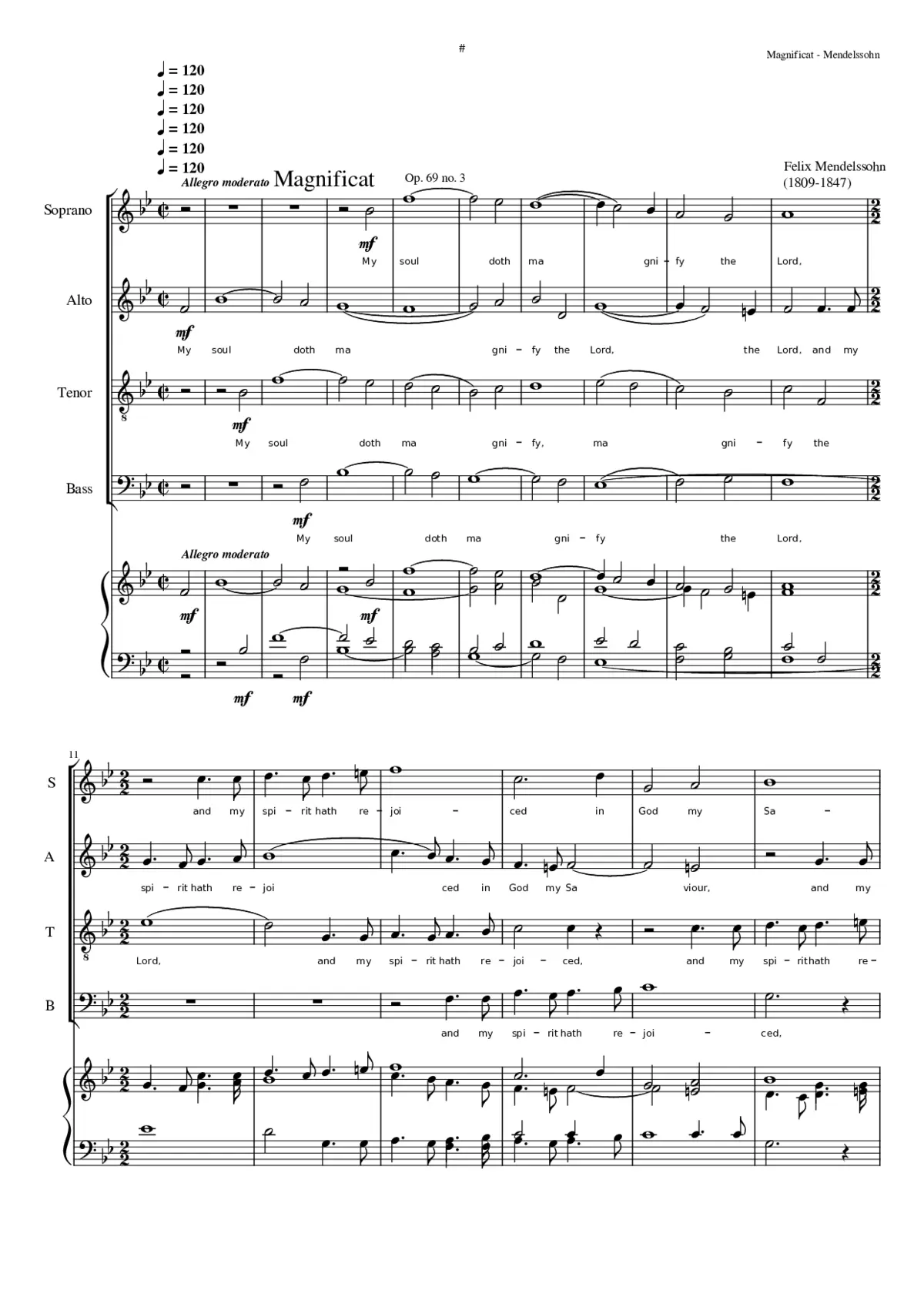 Magnificat Op. 69 No. 3 - Page 1