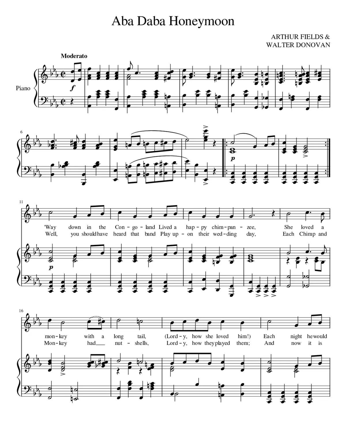 Aba Daba Honeymoon - Page 1