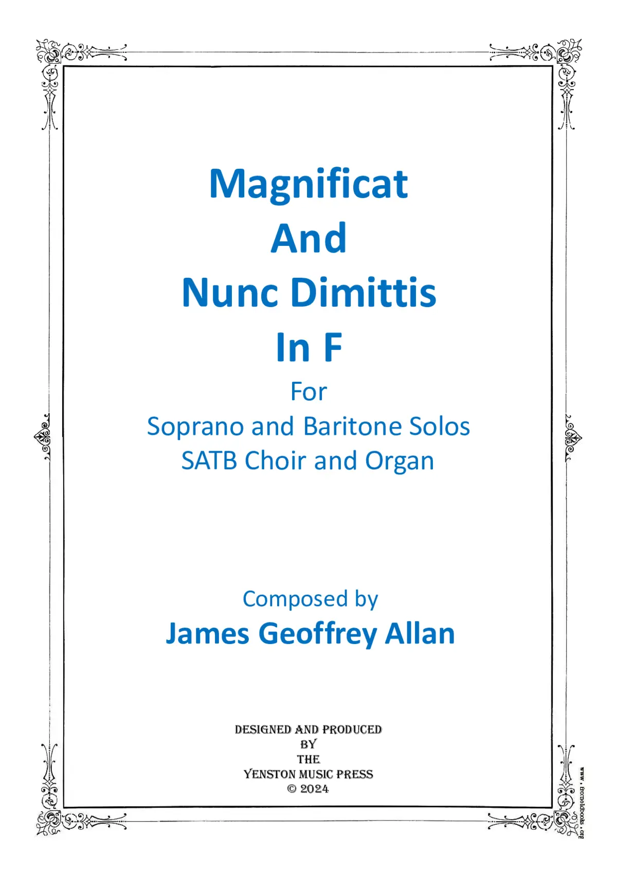Magnificat and Nunc Dimittis in F - Page 1