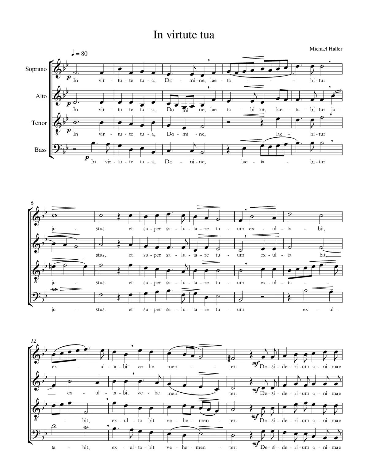 In virtute tua - Page 1
