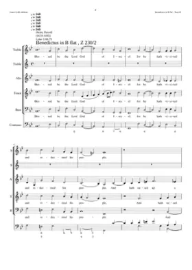 Benedictus in B flat Z 230/2