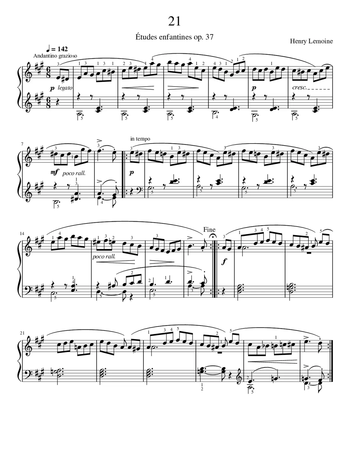 Études enfantines Op.37 - Page 1