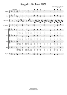 Sang den 26. Janu. 1821