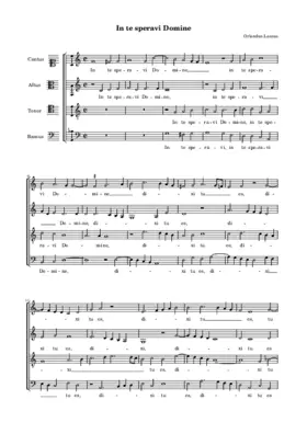 In te speravi Domine