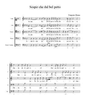 Sospir che dal bel petto