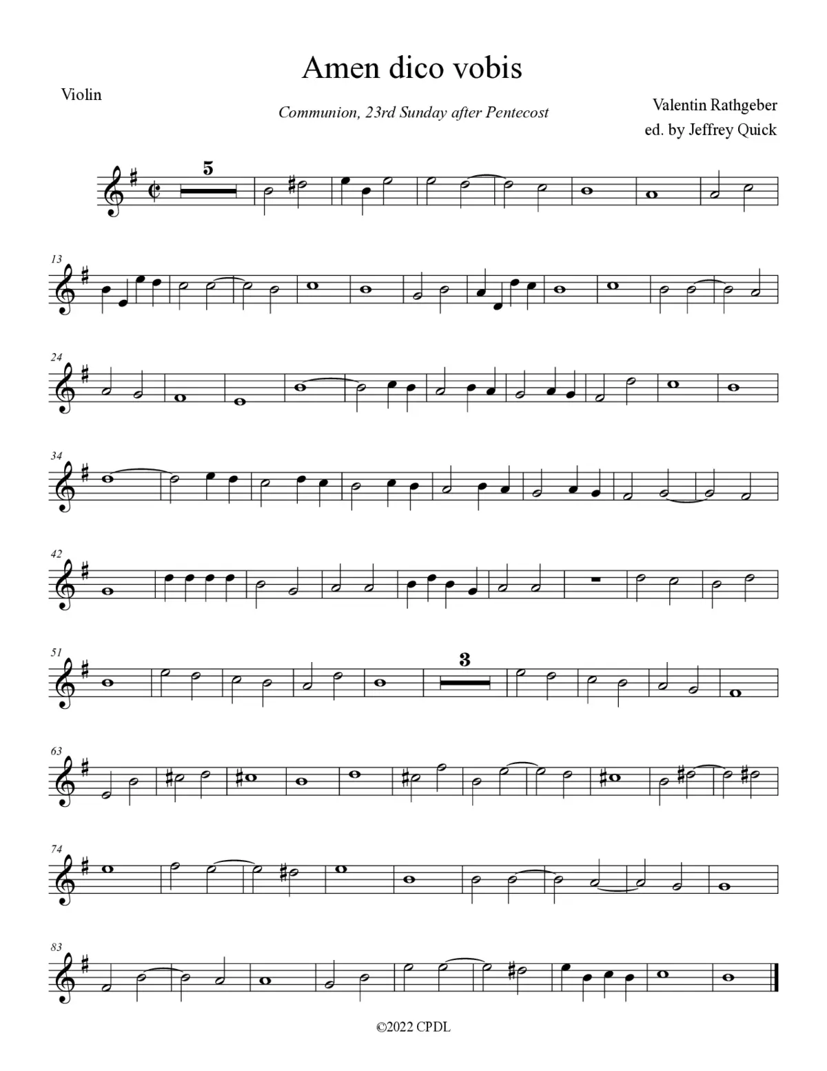 Amen dico vobis - Page 1