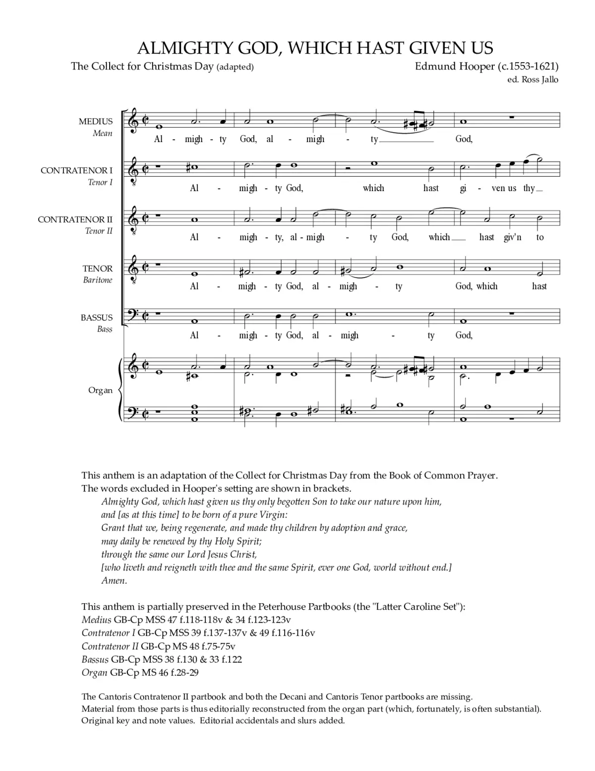 Almighty God, which hast given - Page 1