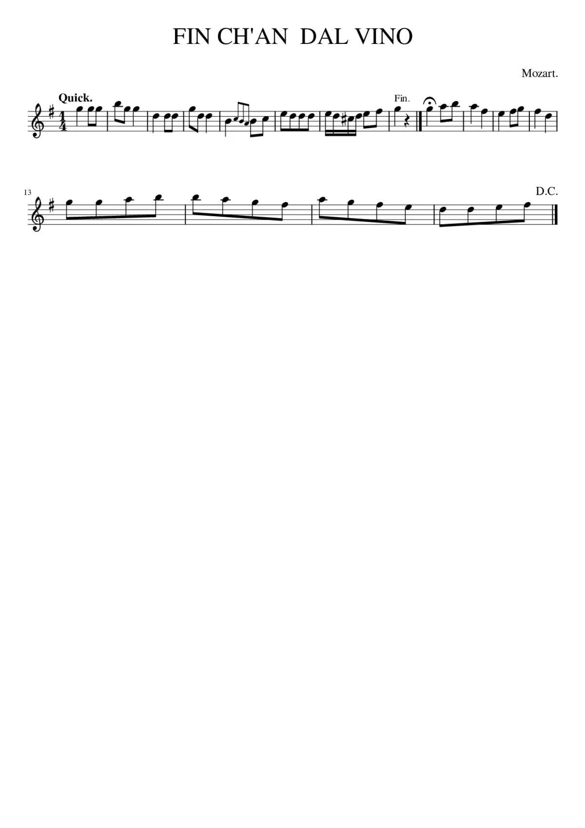 FIN CH'AN DAL VINO - Page 1