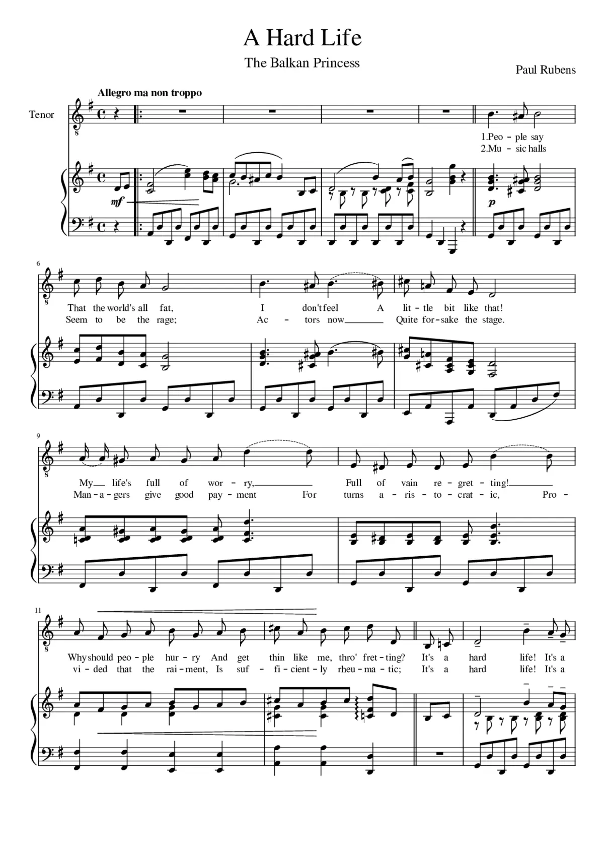 The Balkan princess - Page 1