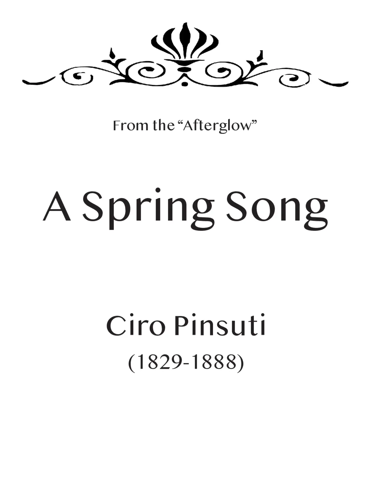 A Spring song - Page 1