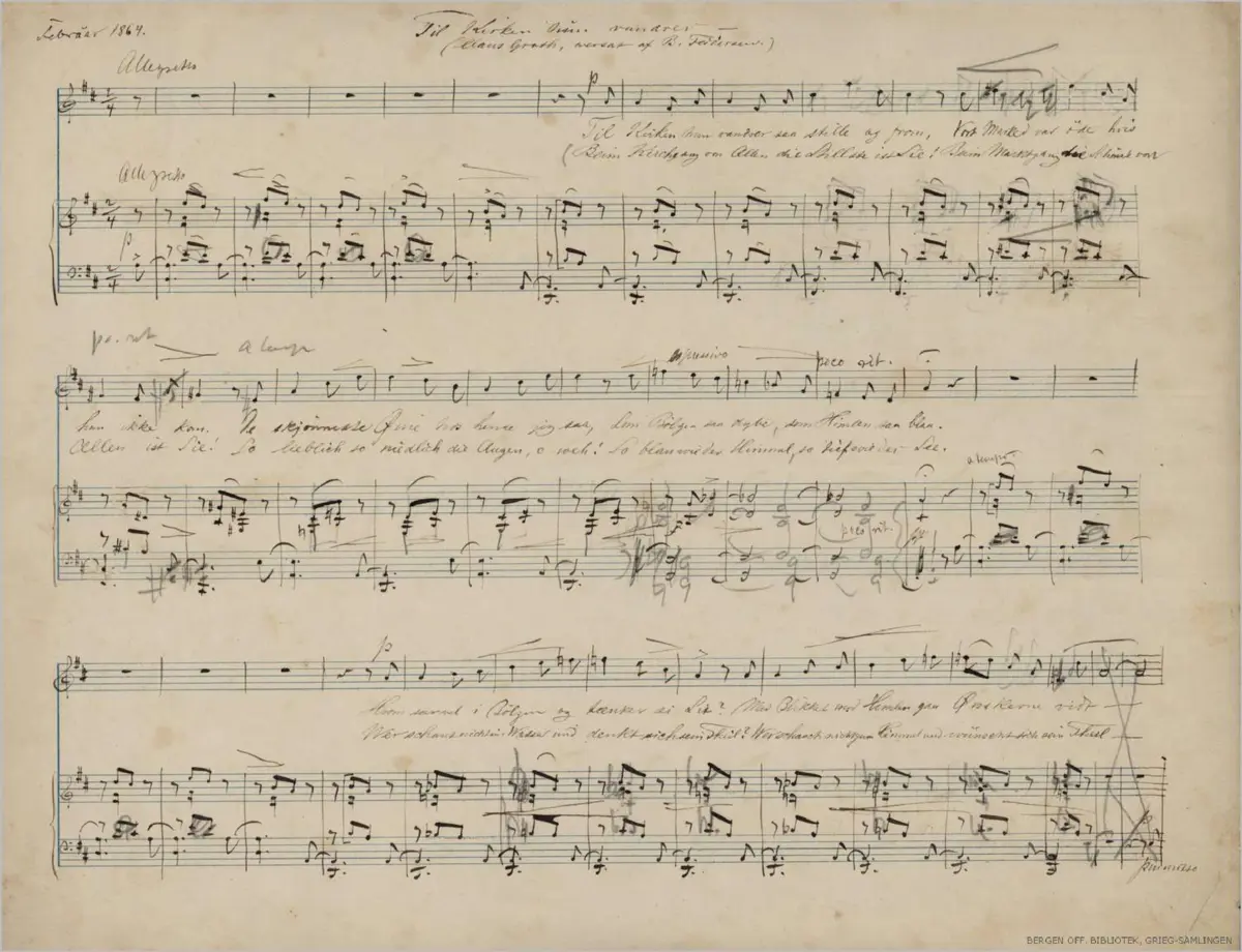 Til kirken hun vandrer - Page 1