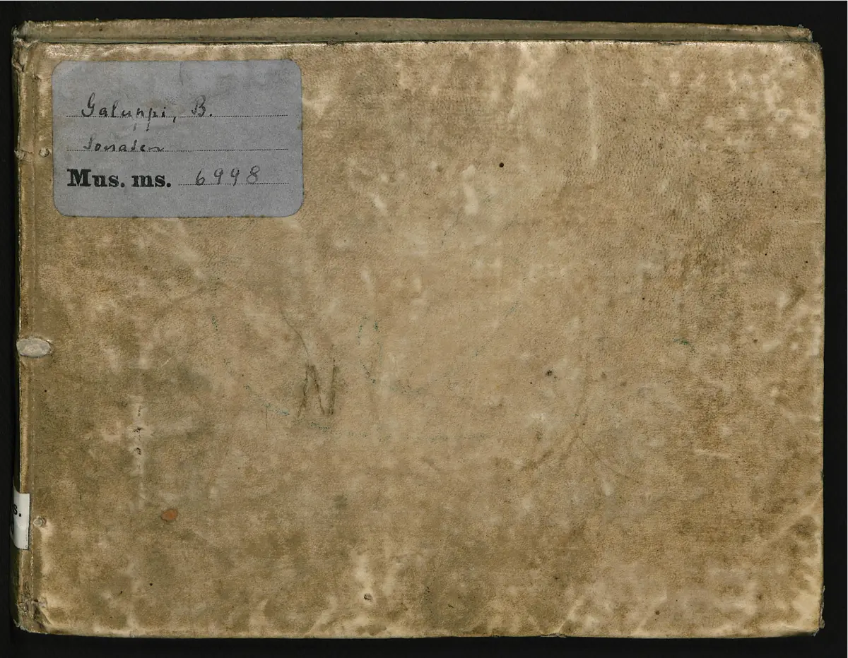 14 Harpsichord Sonatas, D-B Mus.ms.6998 - Page 1