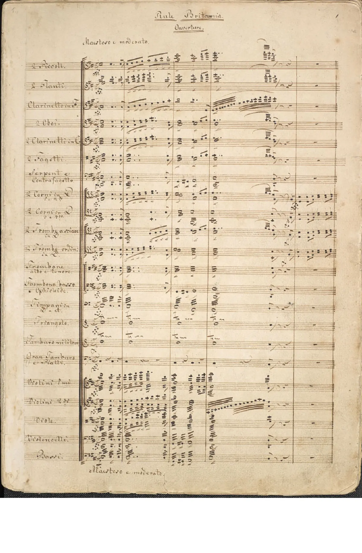 Rule Britannia WWV 42 - Page 1