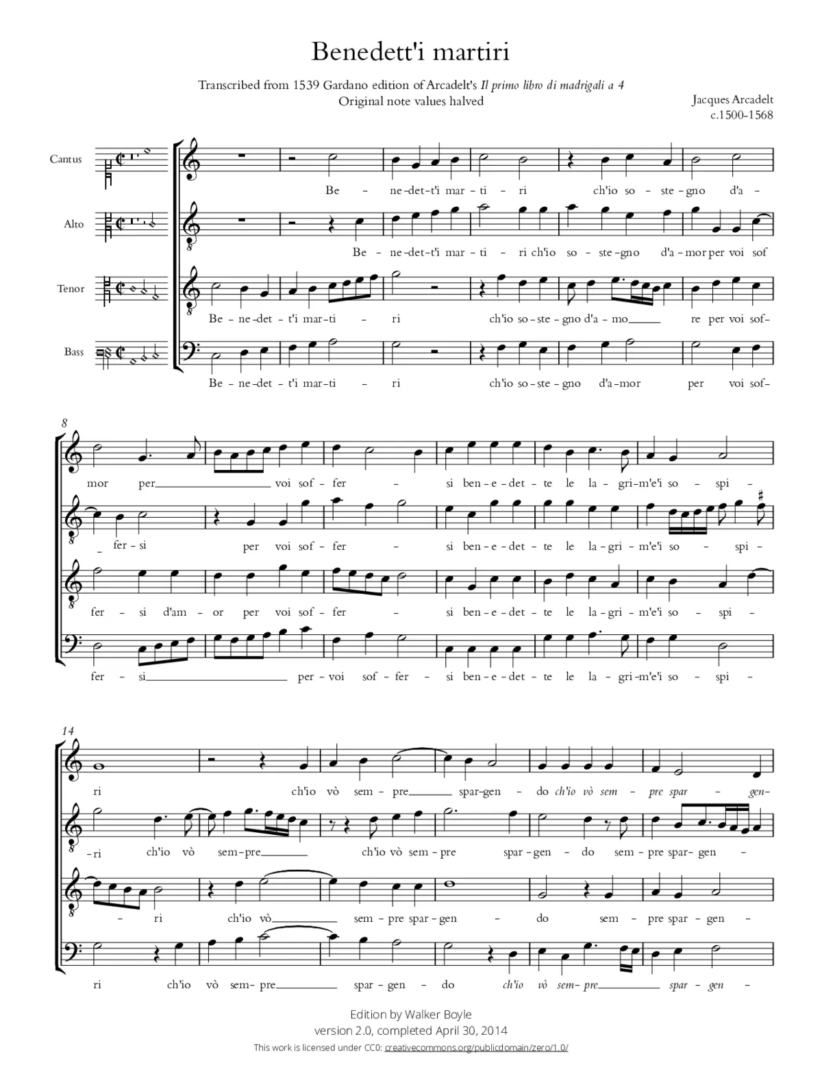 Benedetti i martiri - Page 1