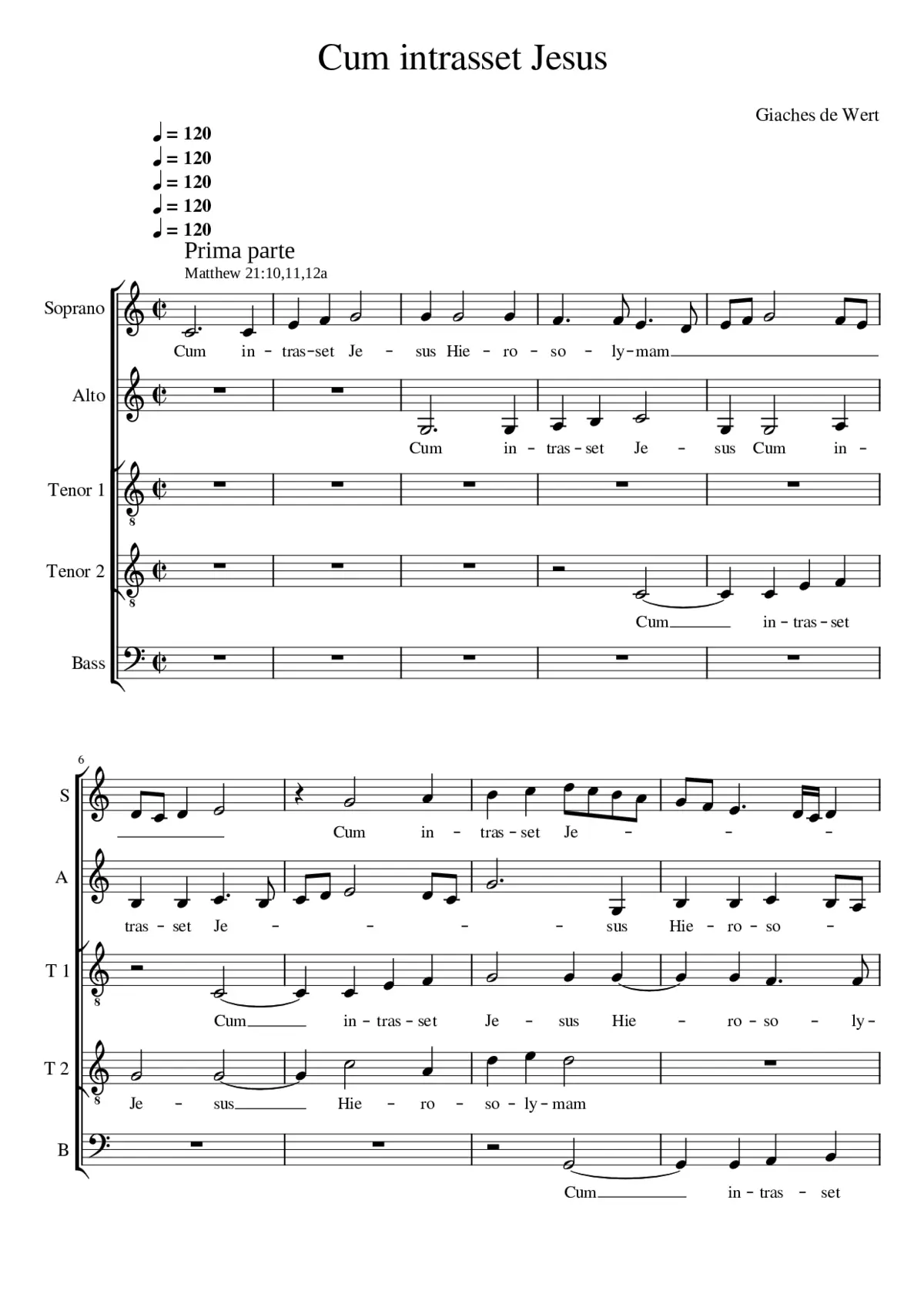 Cum intrasset Jesus - Page 1