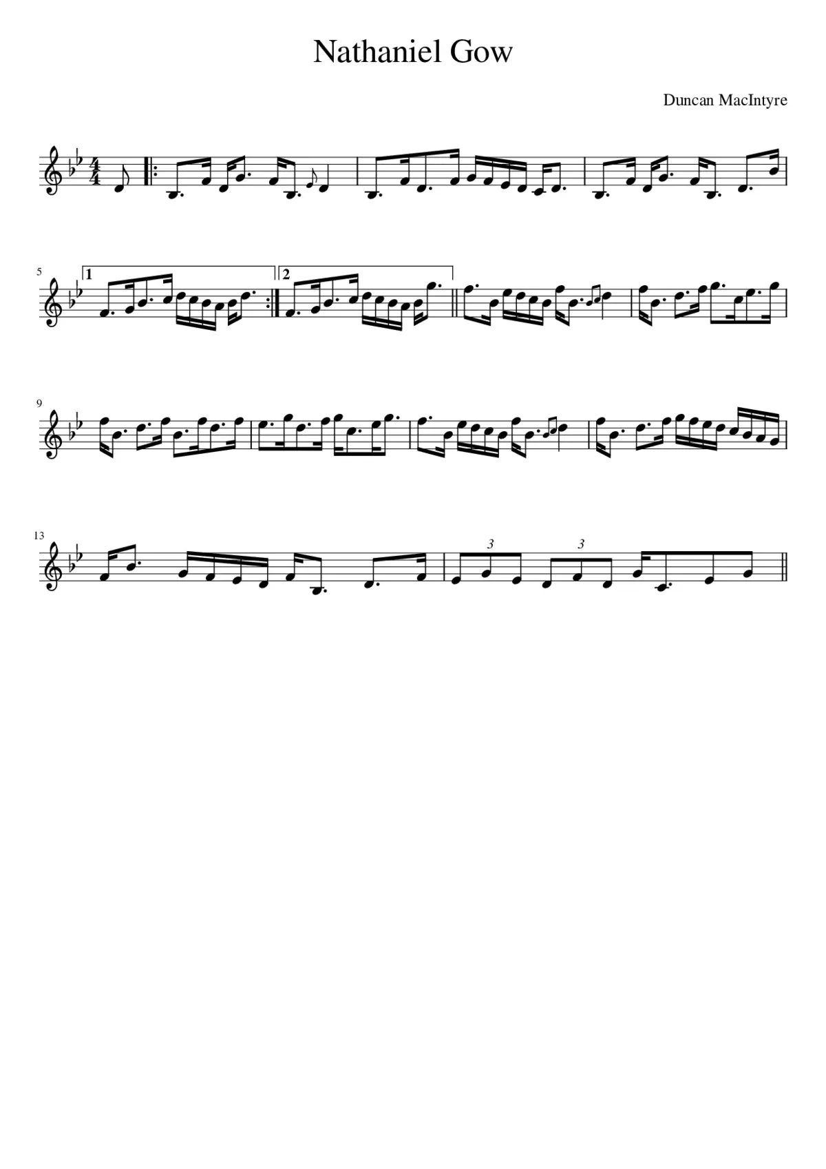 Nathaniel Gow - Page 1