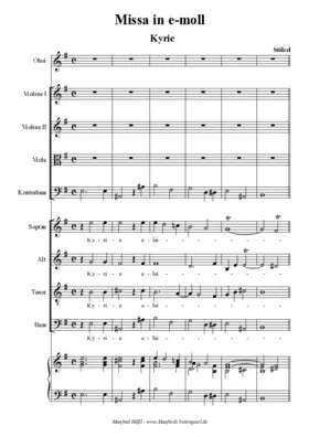 Missa in e