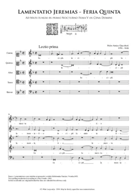 Lamentatio Jeremias Feria V