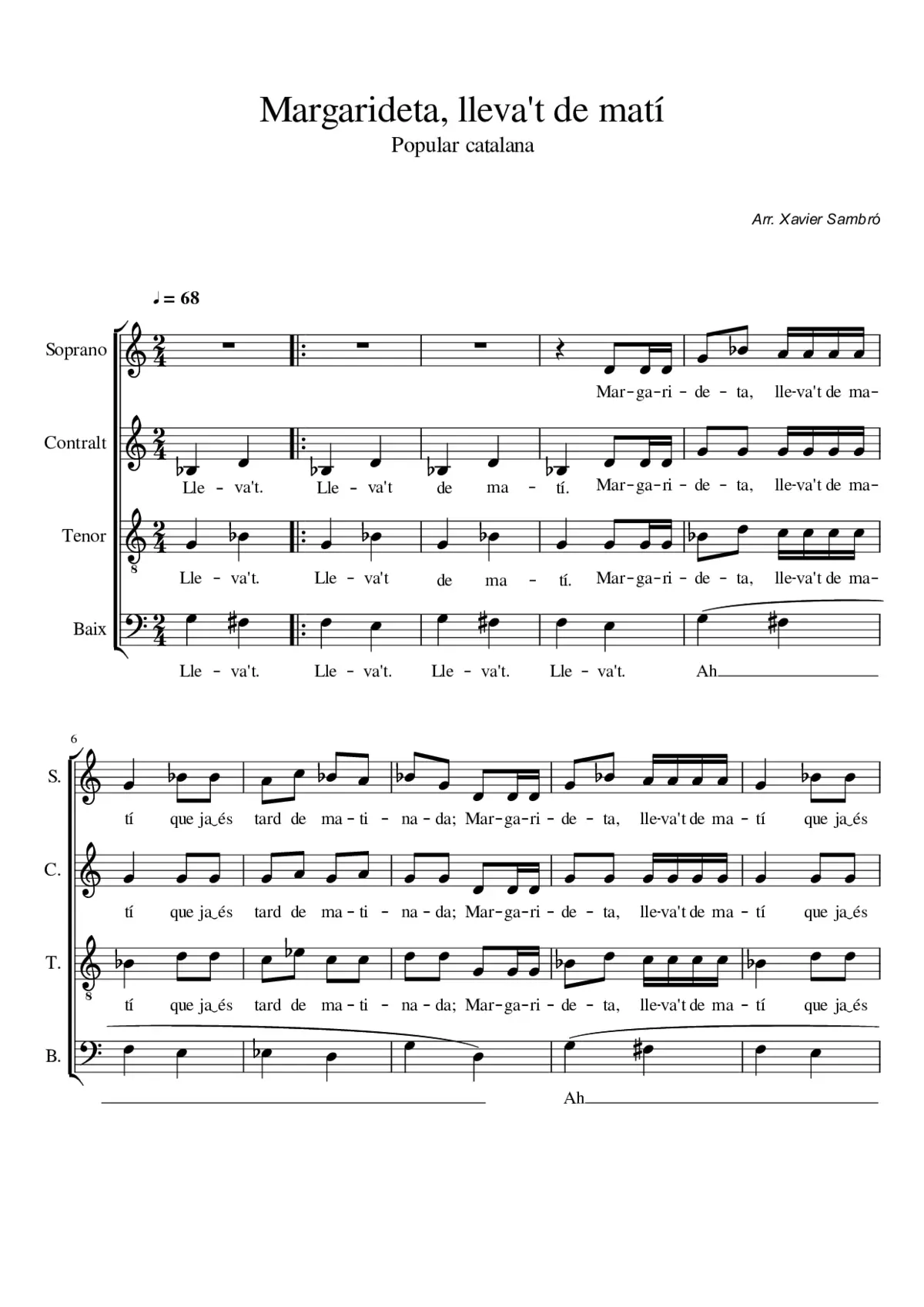 Margarideta, lleva't de matí - Page 1